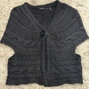 Nie + Zoe Black Short Sleeve Sweater Size M